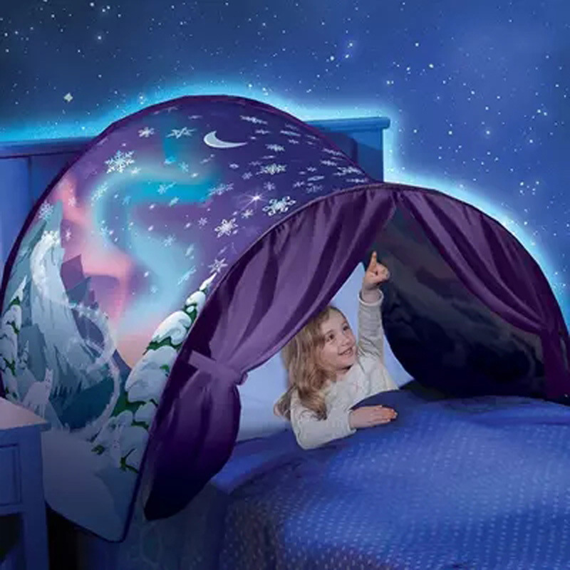 Baby Nursery Lamp - Children's Starry Funy Dream Tent Light-blocking
