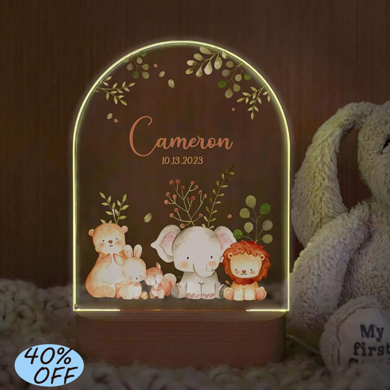 Custom Name Baby Night Light P - đánh giá và giá Baby Nursery Lamp