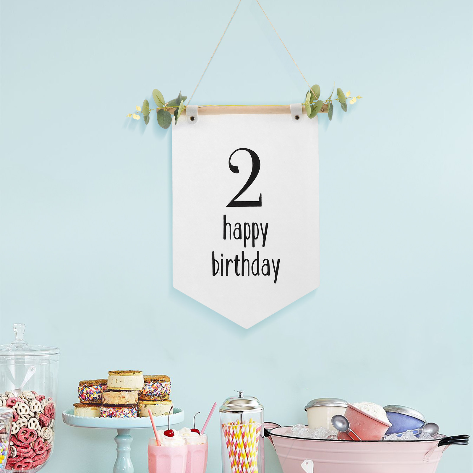 Felt Birthday Banner Baby Show - đánh giá và giá Baby Nursery Themes Girl