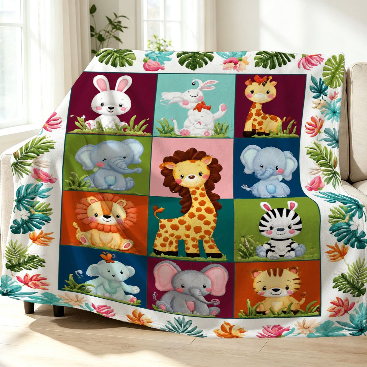 Ultra Cute Safari Animal Print - đánh giá và giá Baby Nursery Themes Girl
