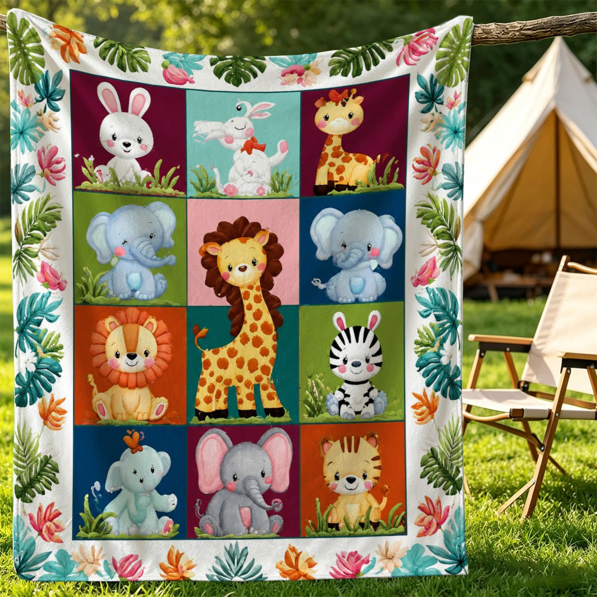 Ultra Cute Safari Animal Print - đánh giá và giá Baby Nursery Themes Girl