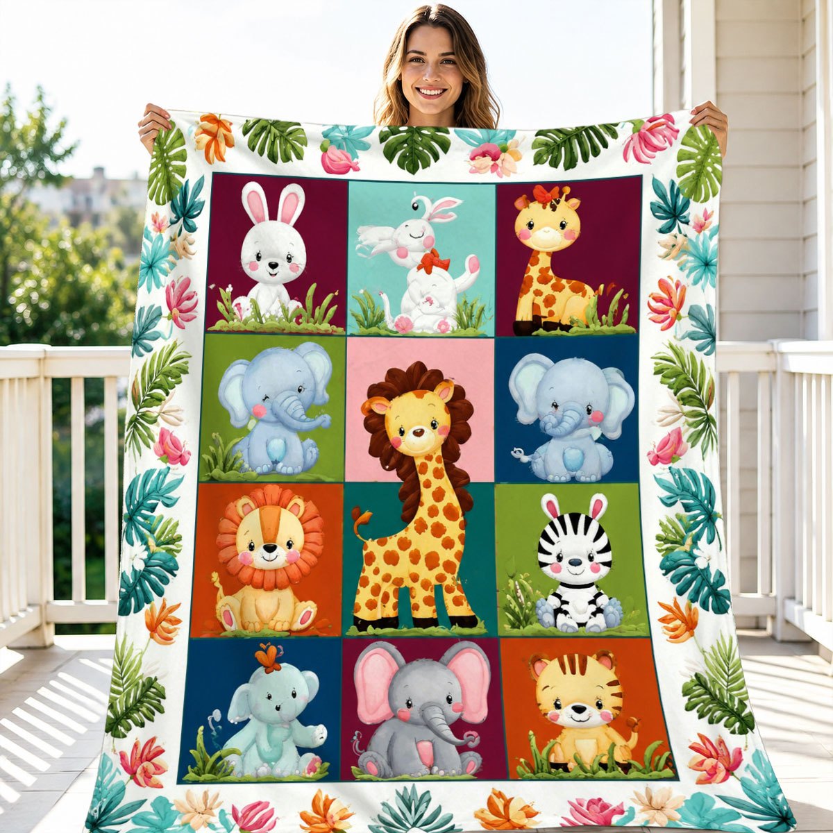 Ultra Cute Safari Animal Print - đánh giá và giá Baby Nursery Themes Girl