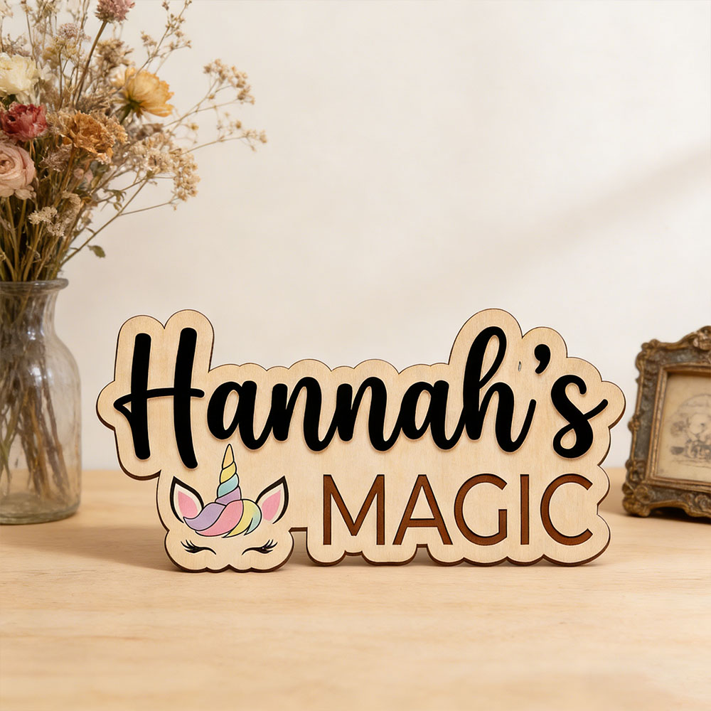 Custom Unicorn Magic Name Door - đánh giá và giá Baby Nursery Themes Girl