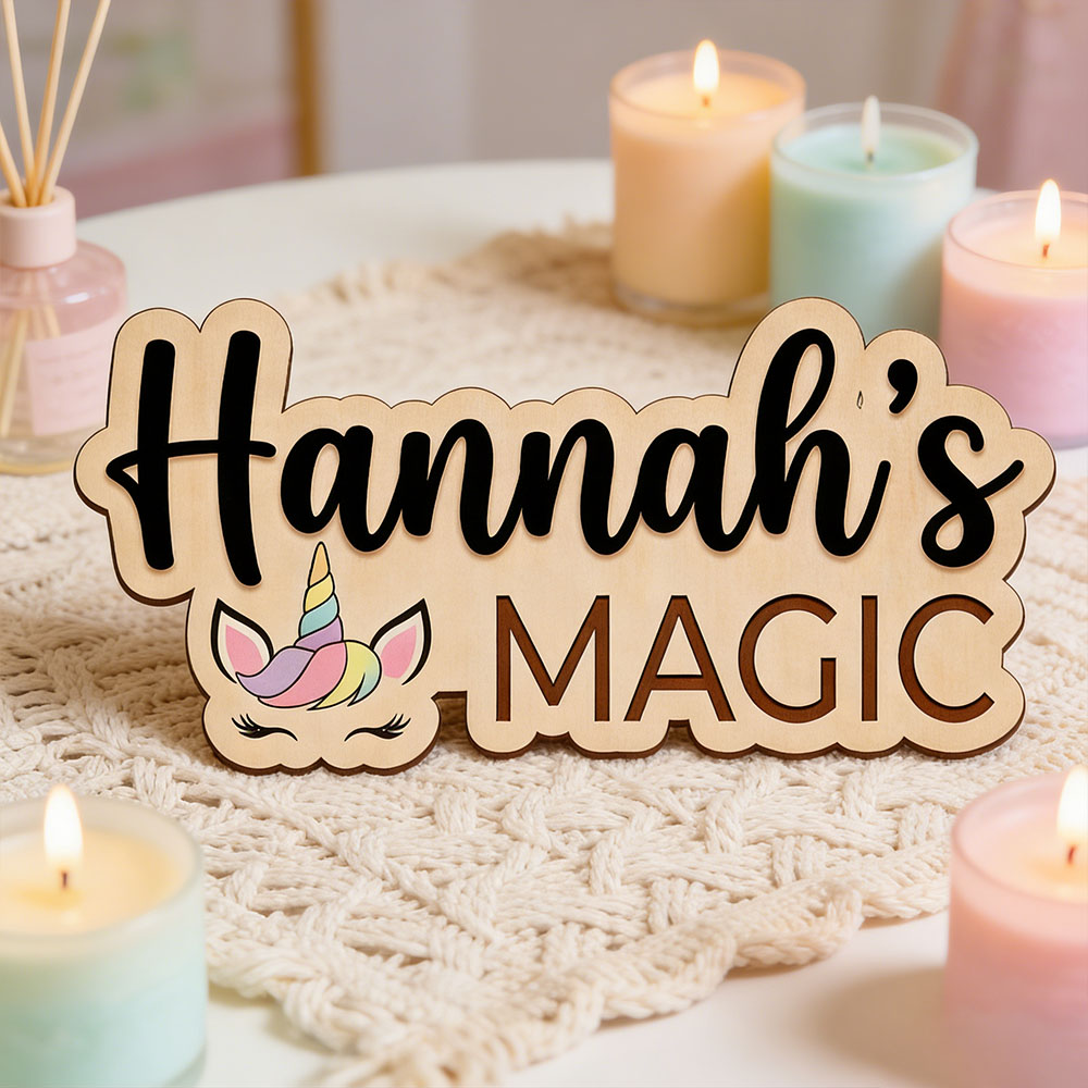 Custom Unicorn Magic Name Door - đánh giá và giá Baby Nursery Themes Girl