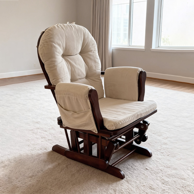 Modern Wood Glider Cushion Mat - đánh giá và giá Baby Nursery Glider Chair