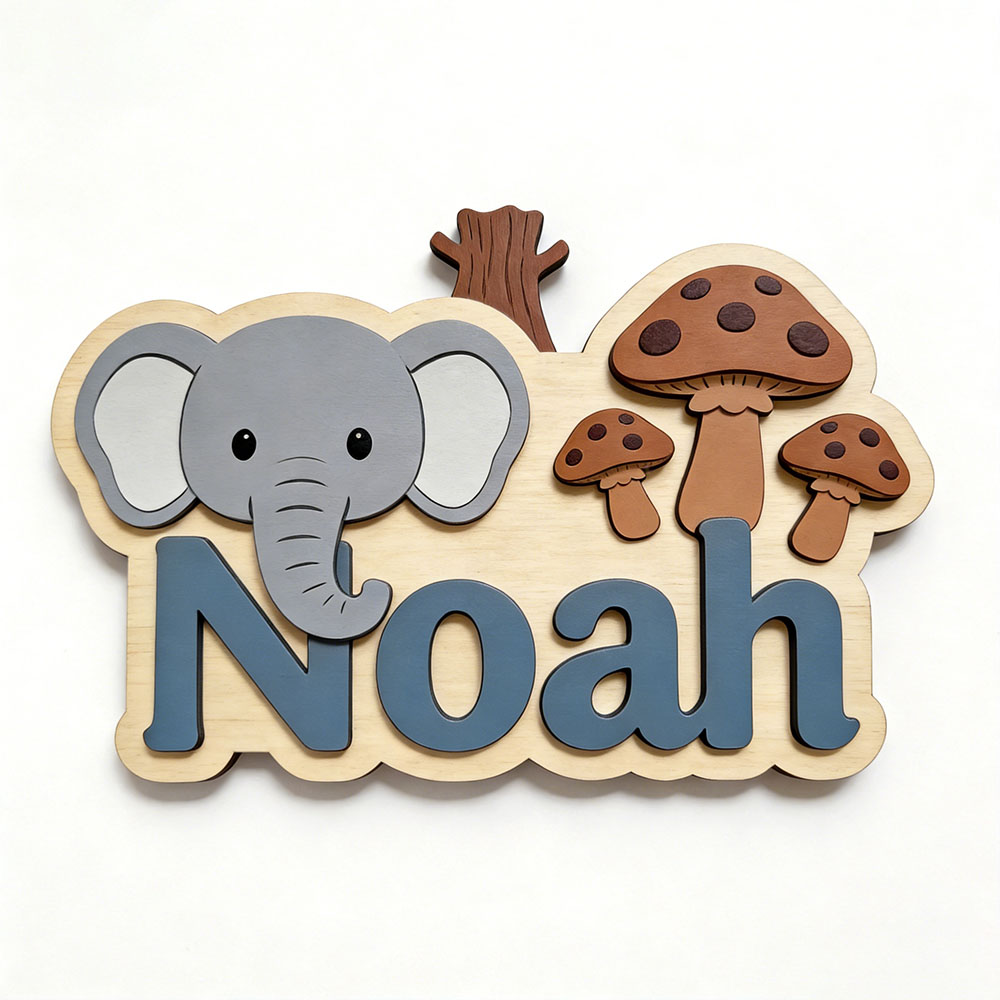Customizable Cartoon Elephant  - đánh giá và giá Baby Nursery Themes Girl
