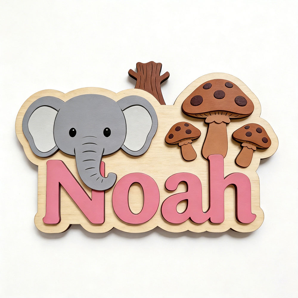Customizable Cartoon Elephant  - đánh giá và giá Baby Nursery Themes Girl