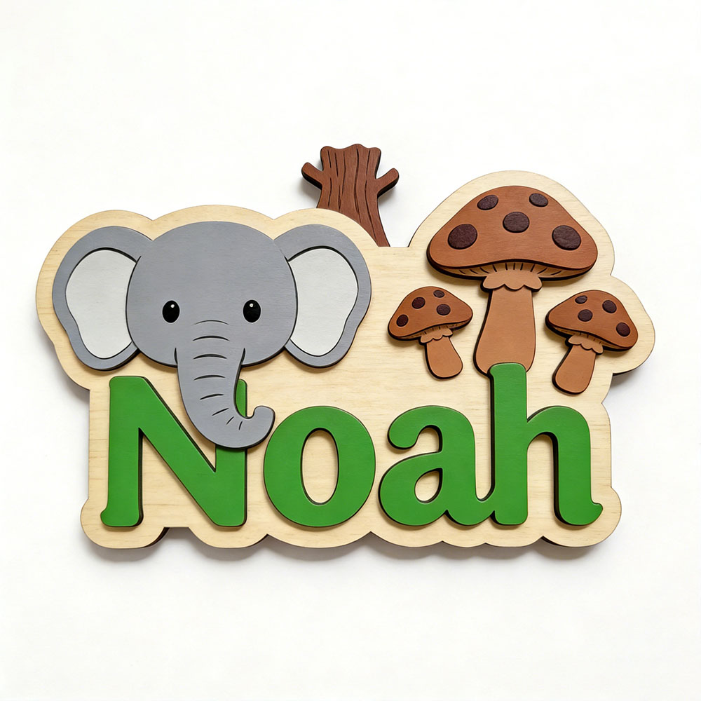 Customizable Cartoon Elephant  - đánh giá và giá Baby Nursery Themes Girl