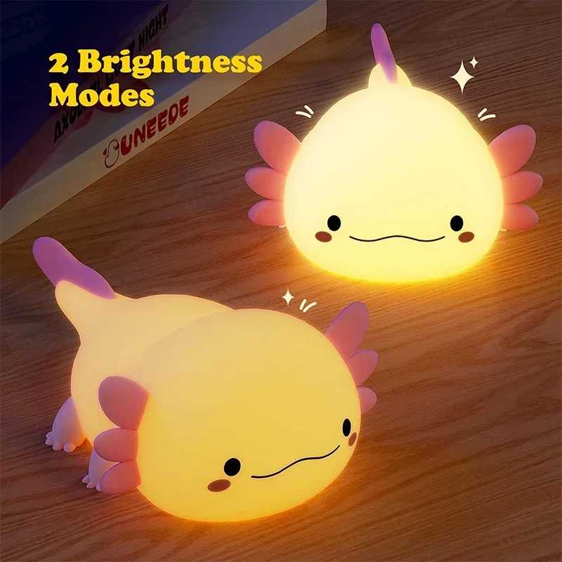 Cute Axolotl Night Light Silic - đánh giá và giá Baby Nursery Lamp