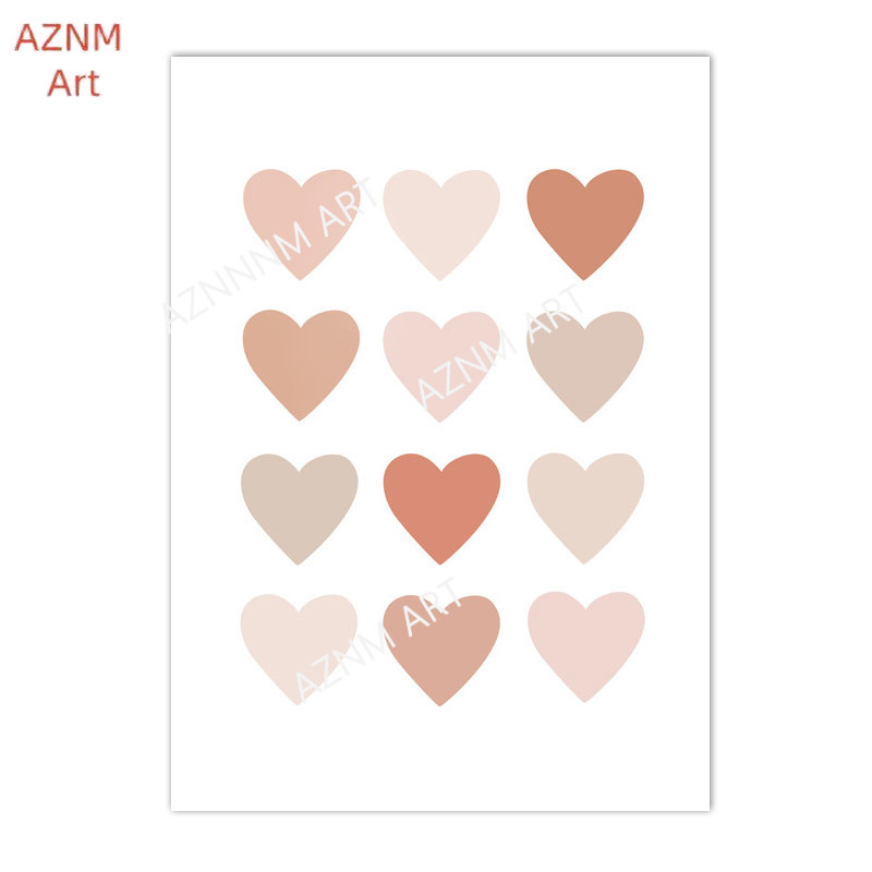 1/3PCS ，Cartoon Heart Rainbow  - đánh giá và giá Baby Nursery Art
