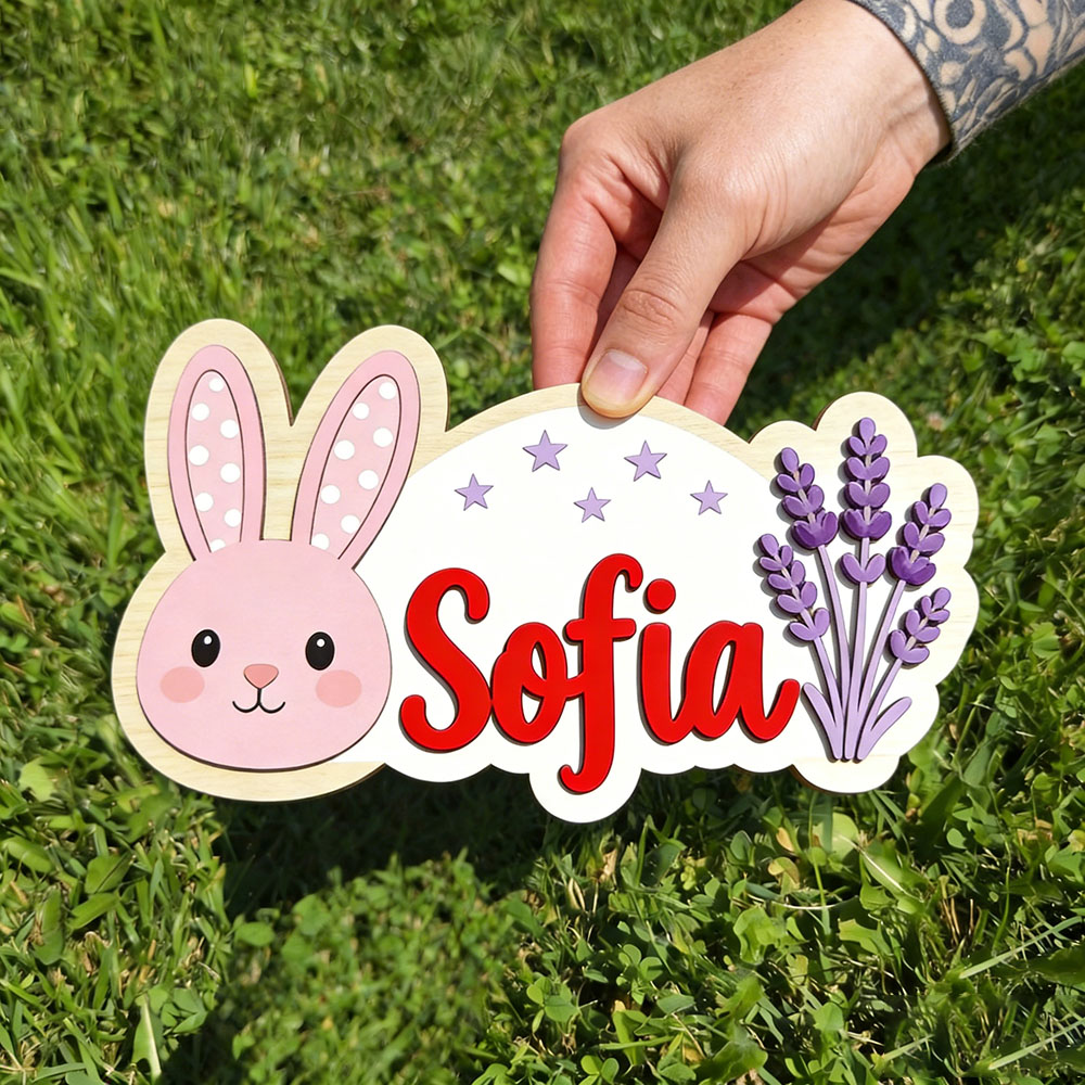 25cm Personalized Pastel Bunny - đánh giá và giá Baby Nursery Themes Girl