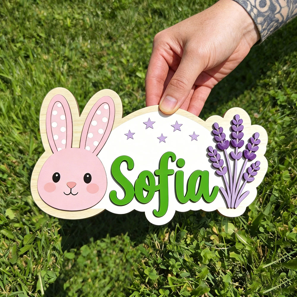 25cm Personalized Pastel Bunny - đánh giá và giá Baby Nursery Themes Girl