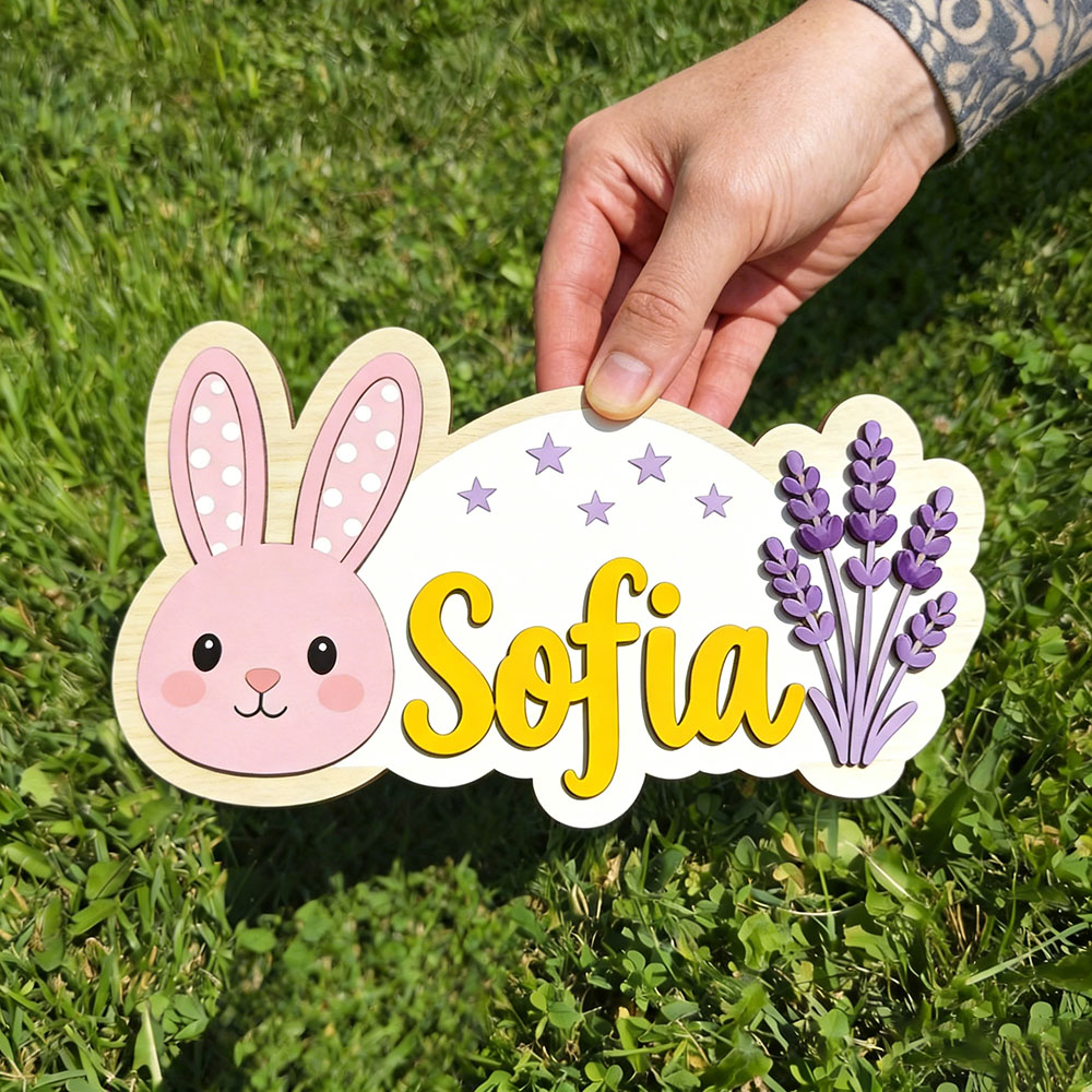 25cm Personalized Pastel Bunny - đánh giá và giá Baby Nursery Themes Girl