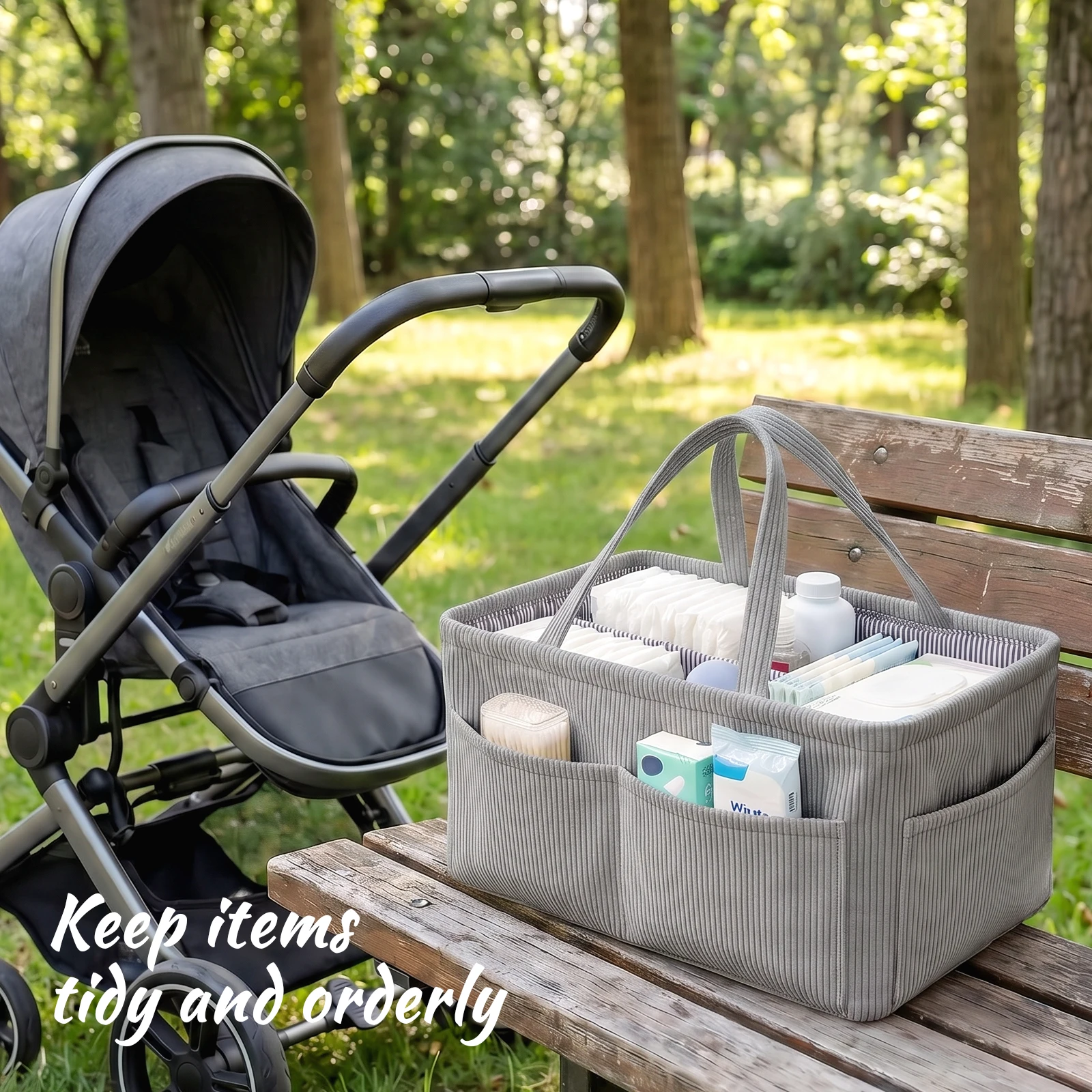 Baby Nappy Caddy Organizer Fol - đánh giá và giá Baby Nursery Fabric