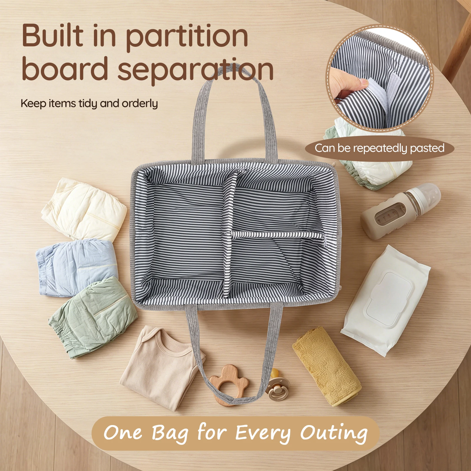 Baby Nappy Caddy Organizer Fol - đánh giá và giá Baby Nursery Fabric