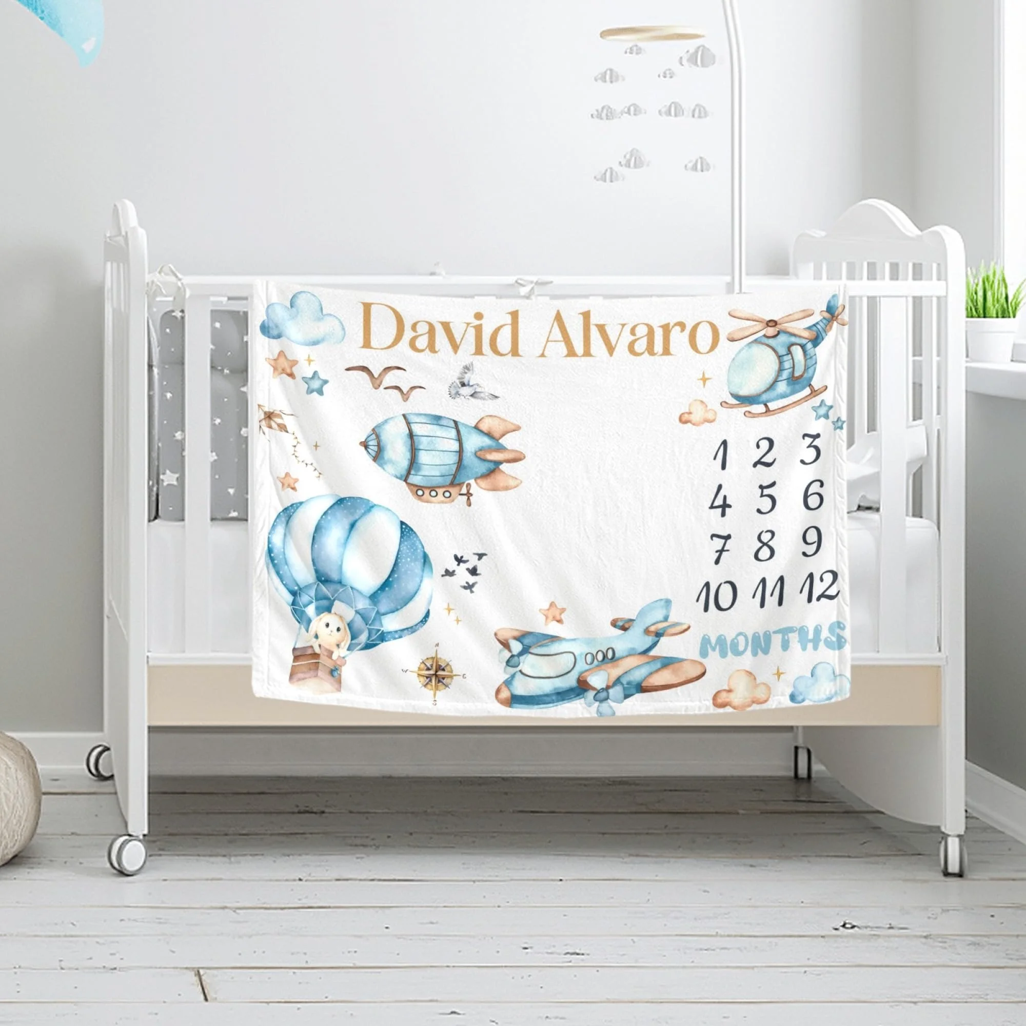 VIKAMA Aviation Baby Monthly M - đánh giá và giá Baby Nursery Fabric