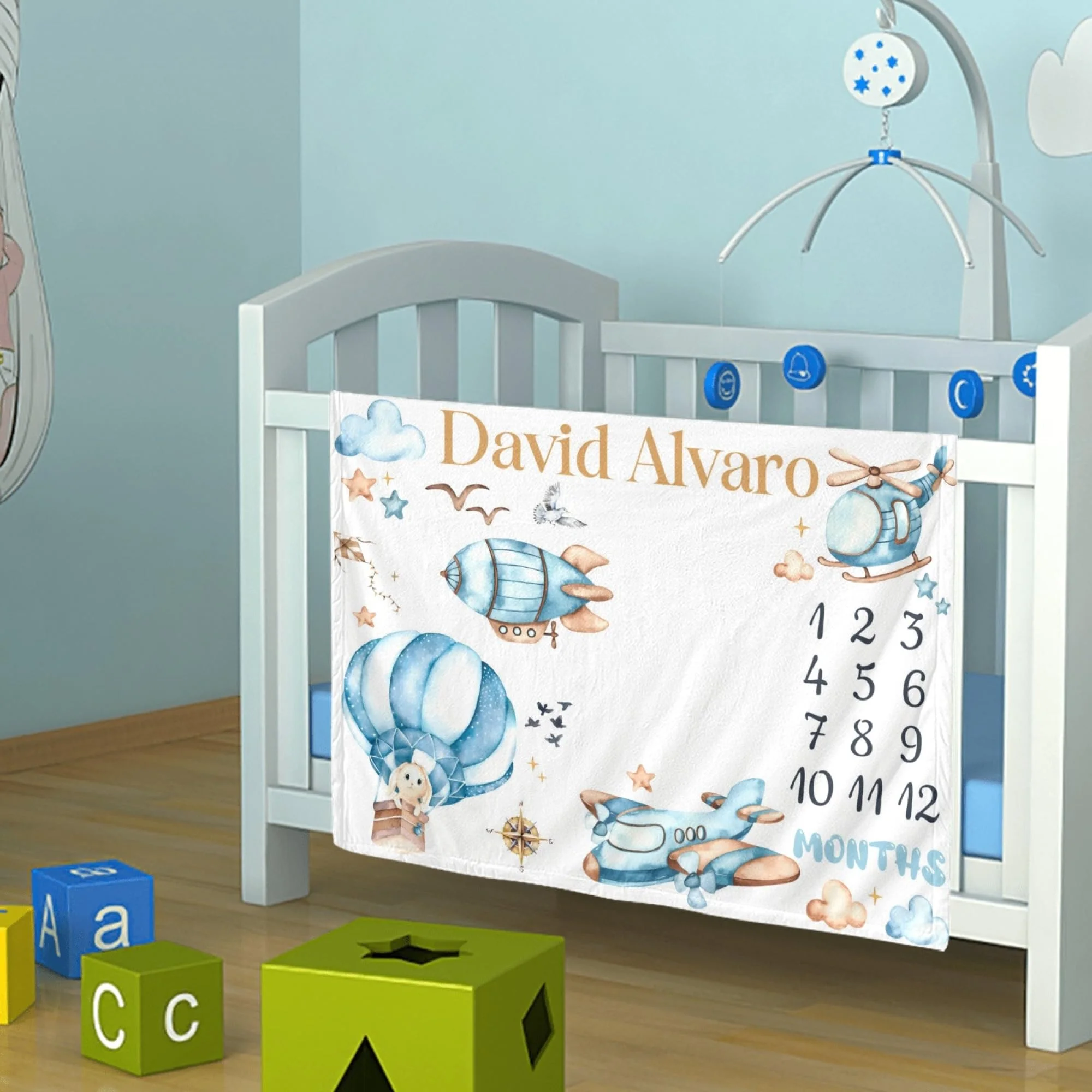 VIKAMA Aviation Baby Monthly M - đánh giá và giá Baby Nursery Fabric