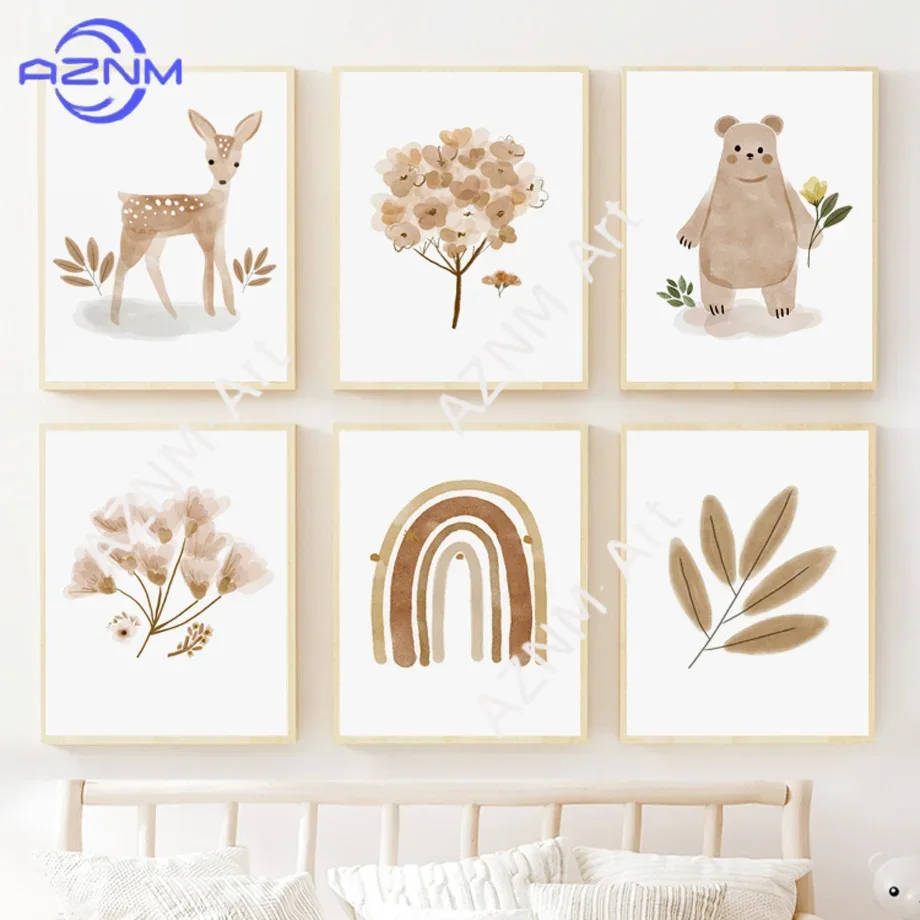 Boho Nursery Wall Art Canvas - - đánh giá và giá Baby Nursery Art