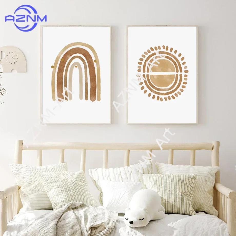 Boho Nursery Wall Art Canvas - - đánh giá và giá Baby Nursery Art