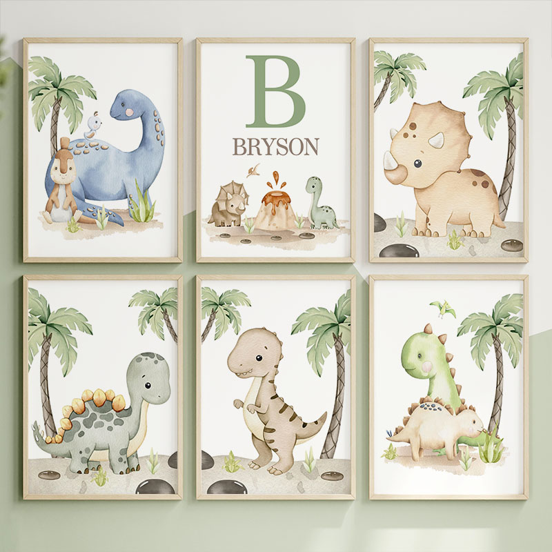6 types Neutral Dinosaur Canva - đánh giá và giá Baby Nursery Neutral