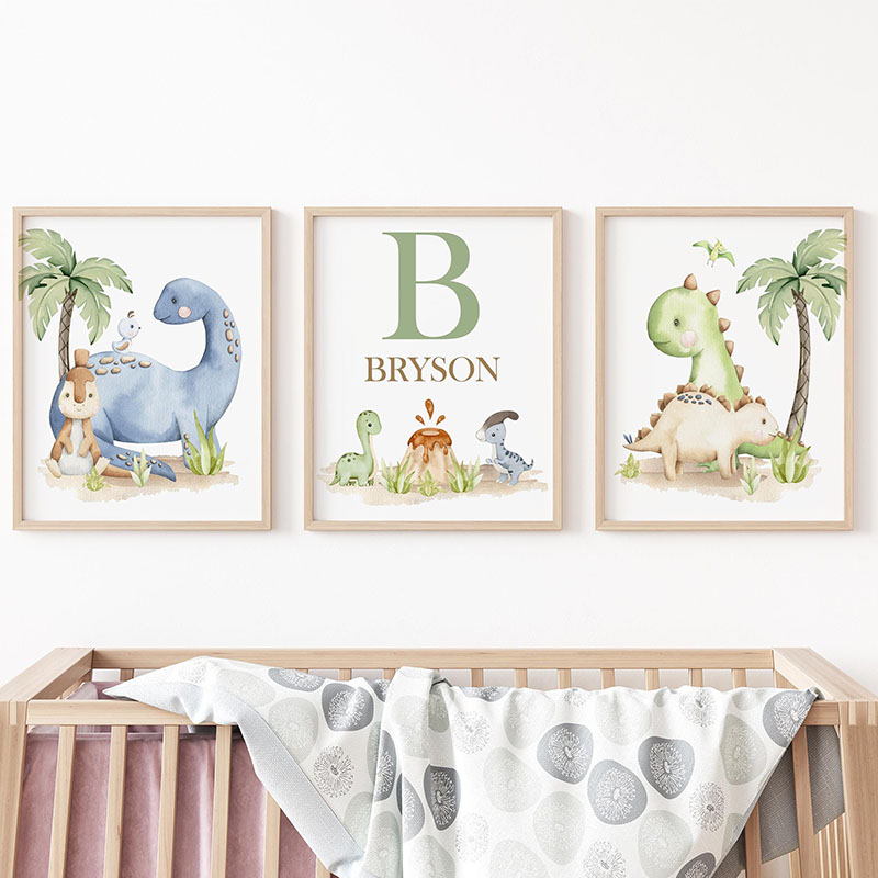 6 types Neutral Dinosaur Canva - đánh giá và giá Baby Nursery Neutral