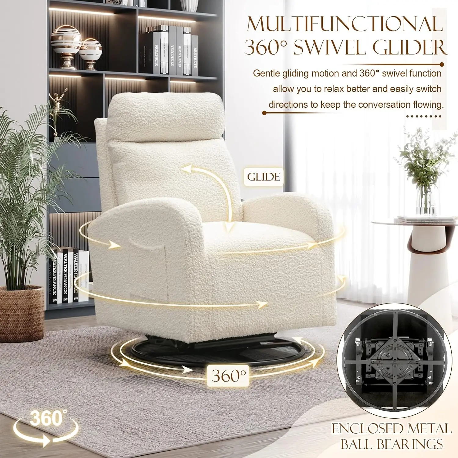 Modern Swivel Glider Chair, Up - đánh giá và giá Baby Nursery Glider Chair