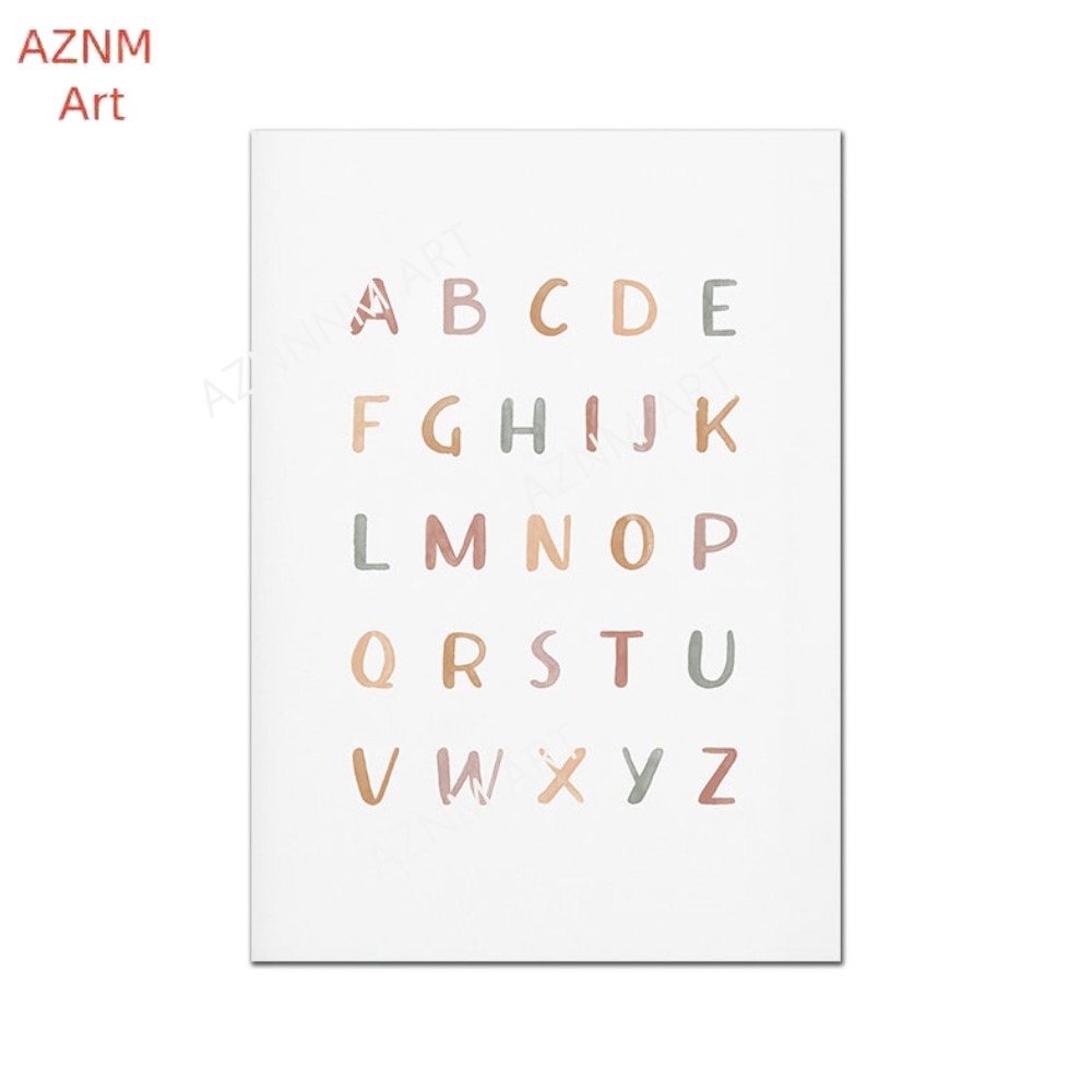 1/3PCS ，Poster Custom ABC 123  - đánh giá và giá Baby Name Wall Art