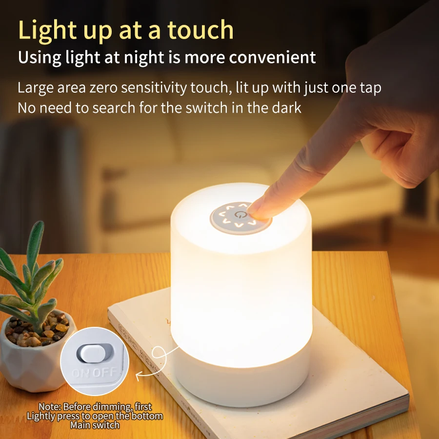 Bedside LED Touch Night Lights - đánh giá và giá Baby Nursery Lamp