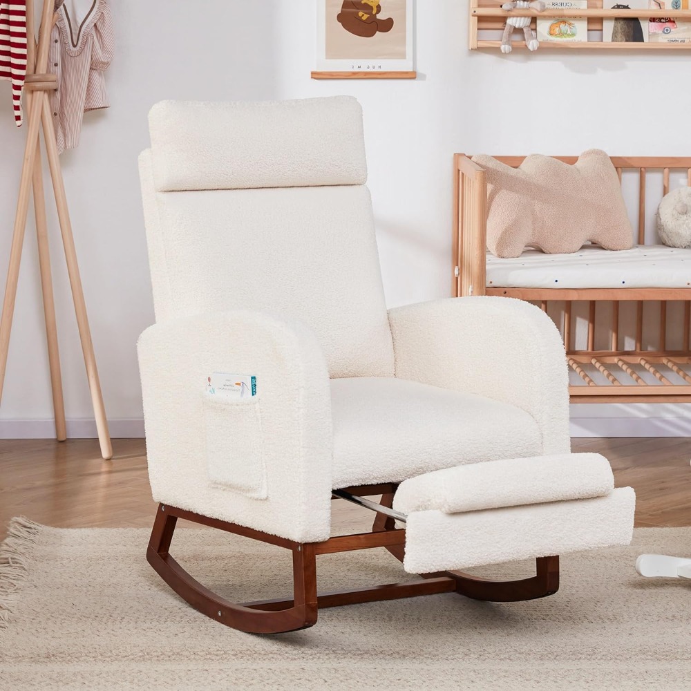 Rocking Chair Nursery Chair wi - đánh giá và giá Baby Nursery Glider Chair