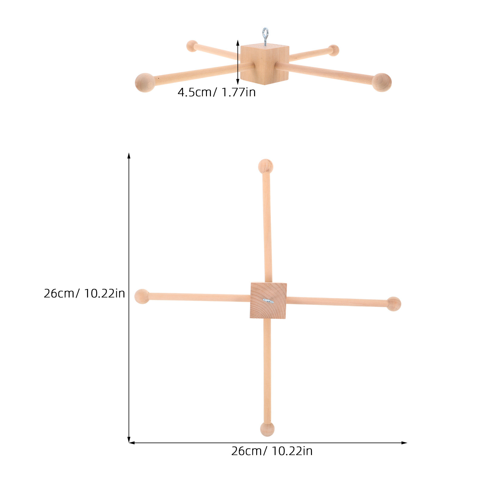 1Set Baby Mobile Kit Wooden Fr - đánh giá và giá Baby Nursery Neutral