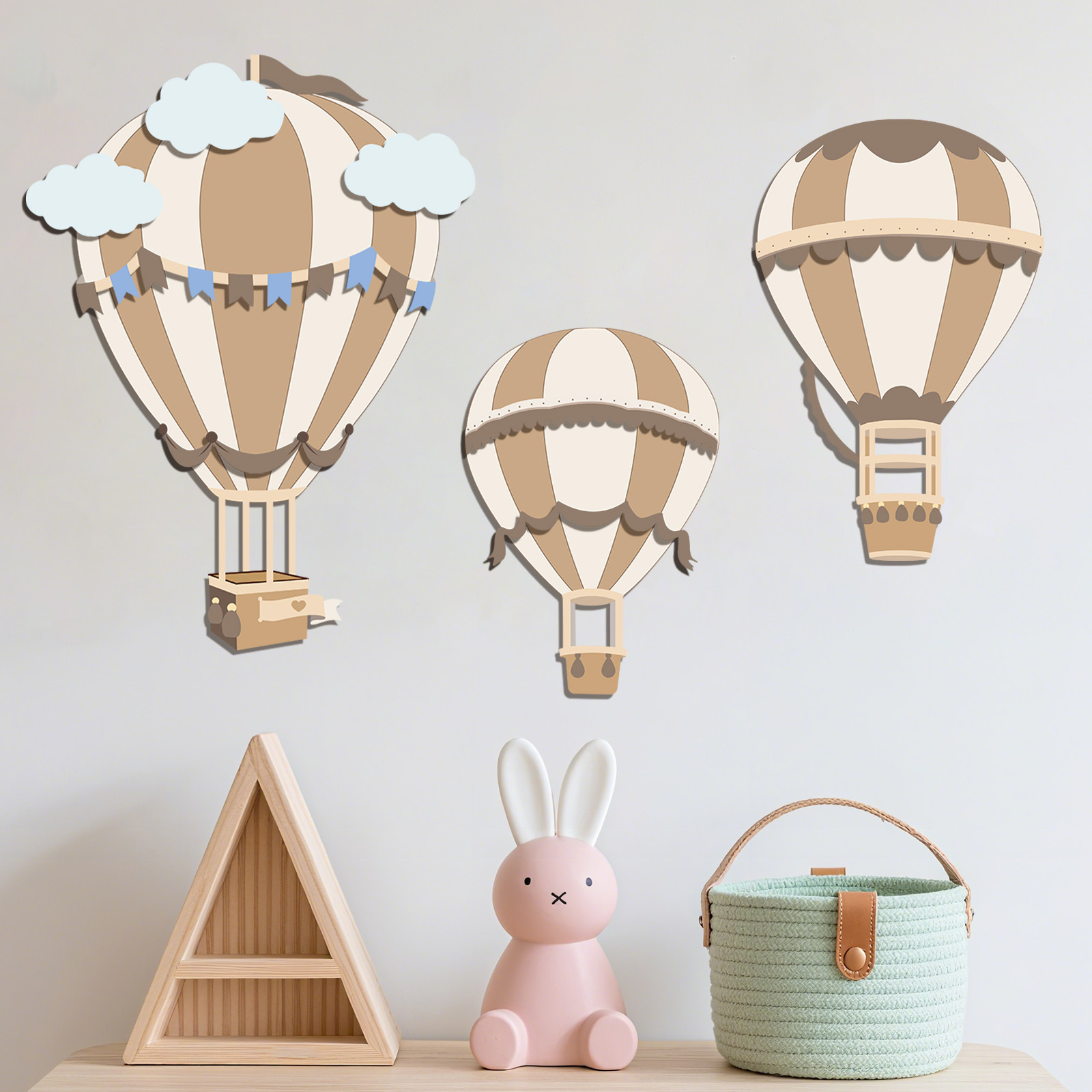 Neutral Hot Air Balloon Wooden - đánh giá và giá Baby Nursery Neutral