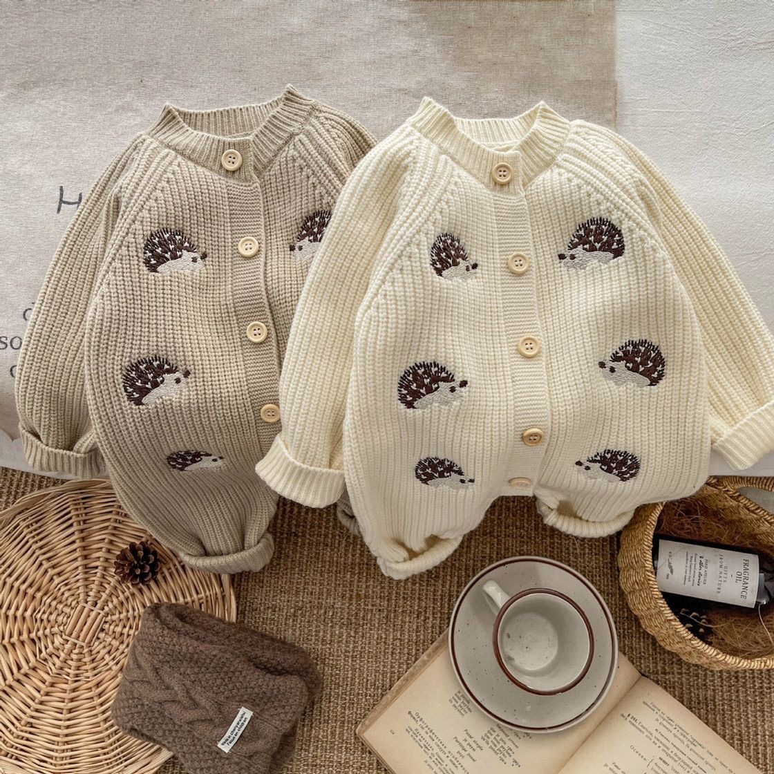 Hedgehog Embroidery Baby Knitt - đánh giá và giá Baby Nursery Embroidery