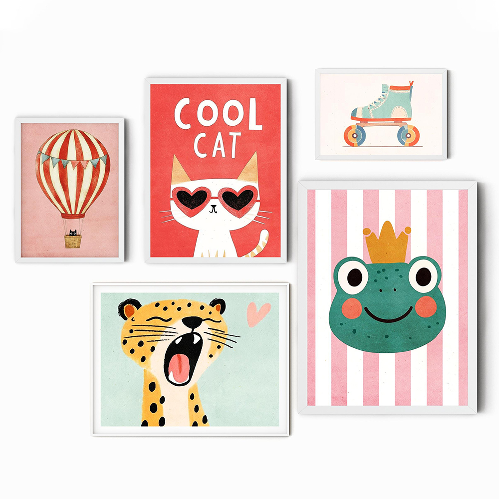 Funny Animals Tiger Lion Frog  - đánh giá và giá Baby Nursery Neutral