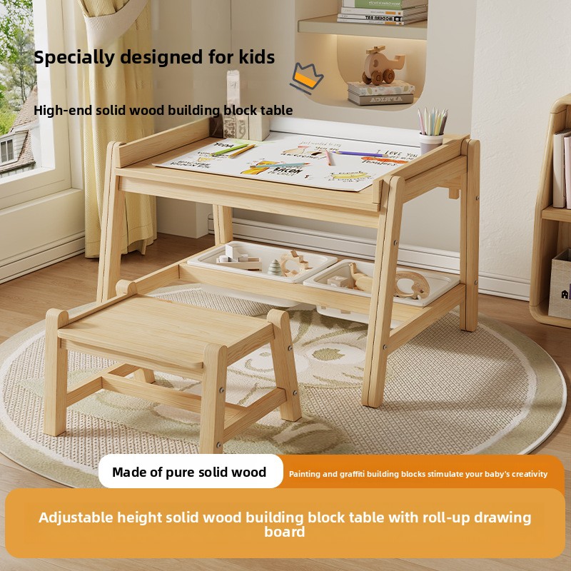 Solid wood tables and chairs,  - đánh giá và giá Baby Nursery Chair