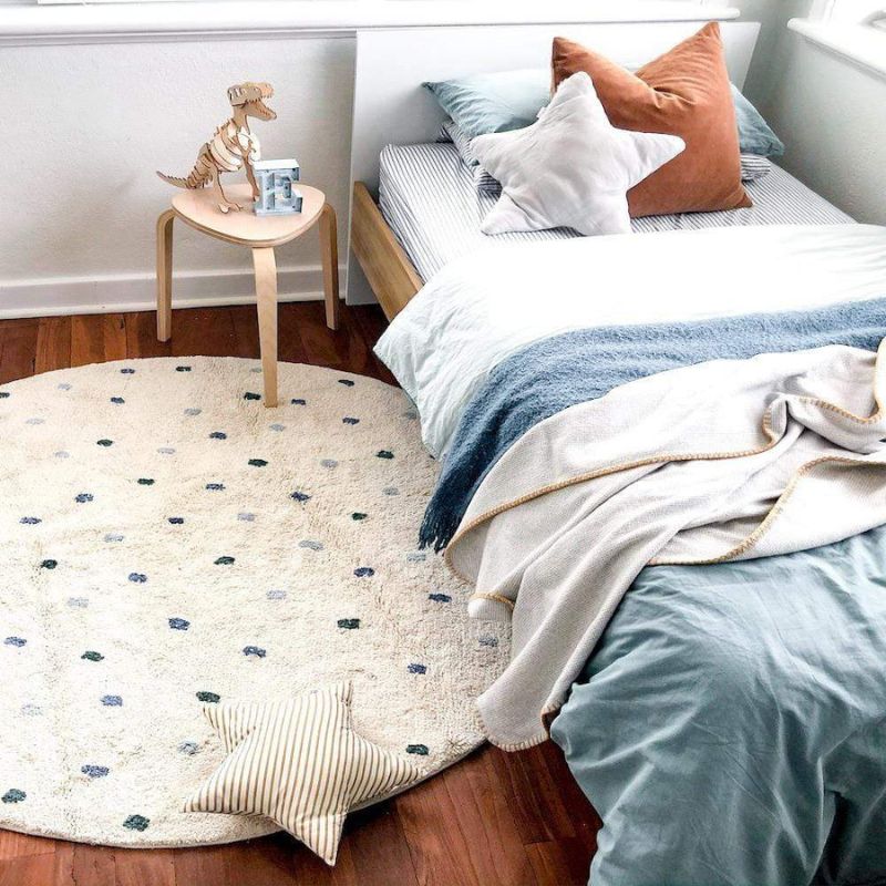 Dot Fluffy Carpet Living Room  - đánh giá và giá Baby Nursery Fabric