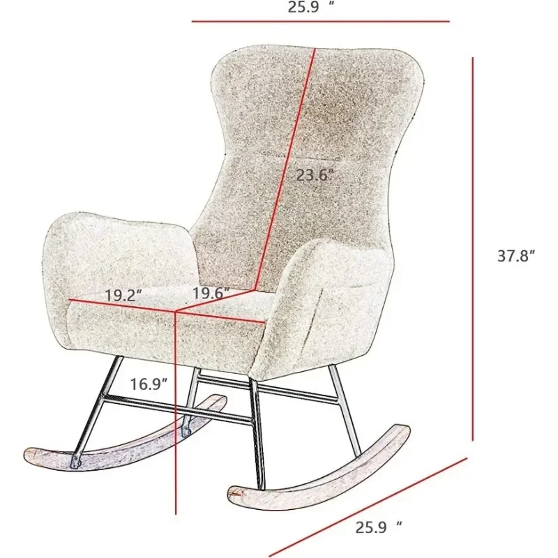 Hansones Rocking Chair Nursery - đánh giá và giá Baby Nursery Glider Chair
