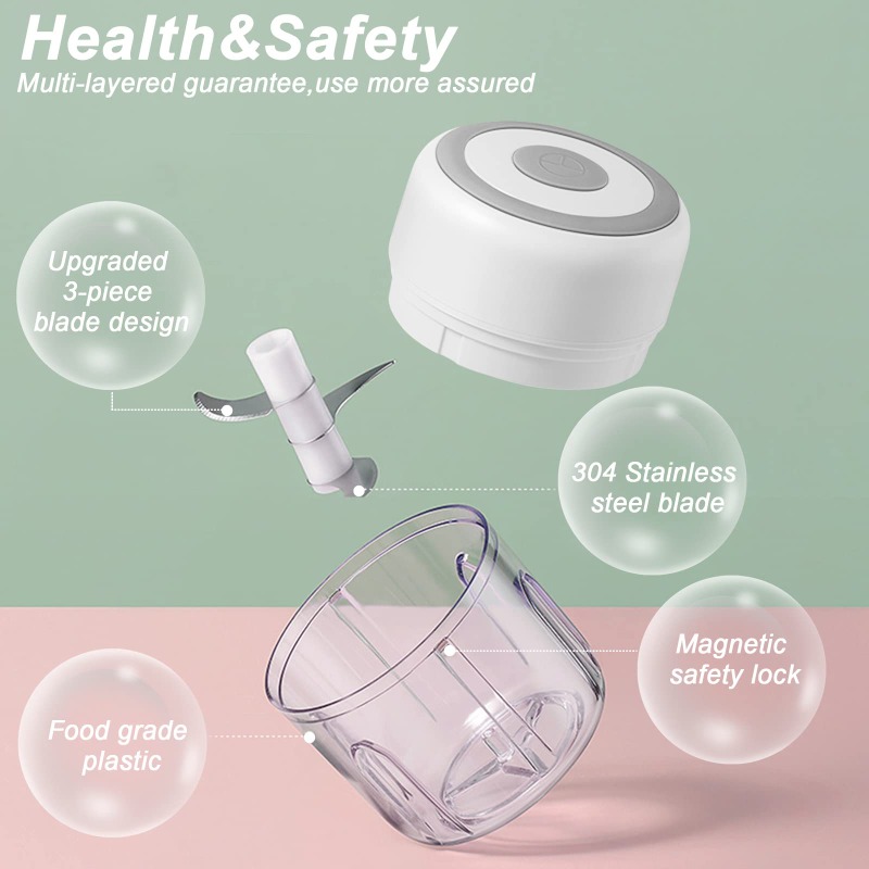 250ML Electric Garlic Grinder  - đánh giá và giá Baby Food Processor