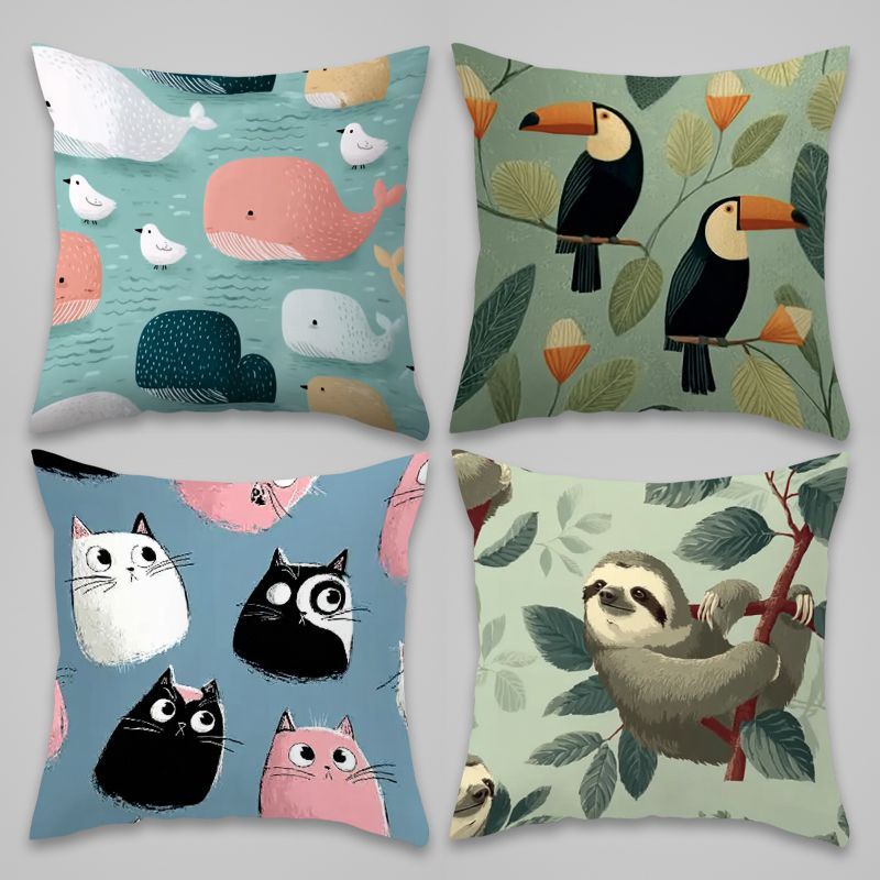 4 Piece Pillowcase Set Cute An - đánh giá và giá Baby Nursery Chair