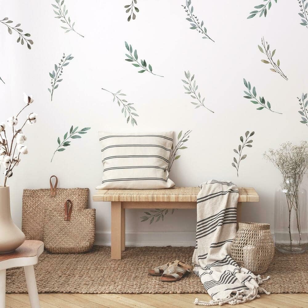 Watercolor Rustic Country Leav - đánh giá và giá Baby Nursery Plants
