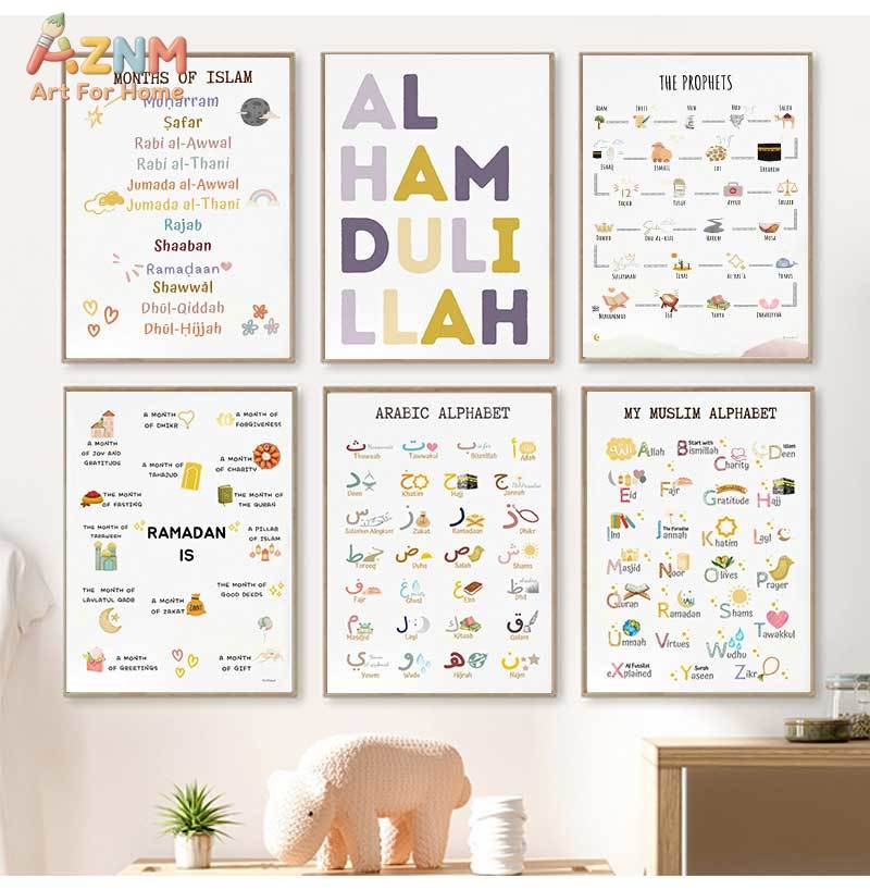 Islam Muslim Prophets Arabic A - đánh giá và giá Baby Nursery Art