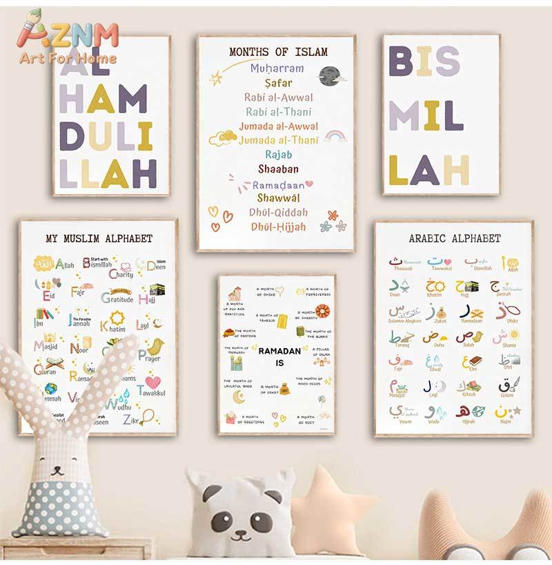 Islam Muslim Prophets Arabic A - đánh giá và giá Baby Nursery Art