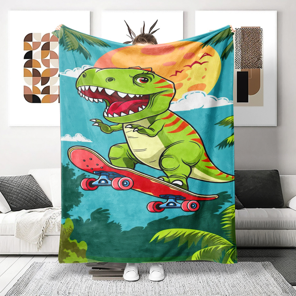 Cute Dinosaur Skateboard Throw - đánh giá và giá Baby Nursery Themes Girl