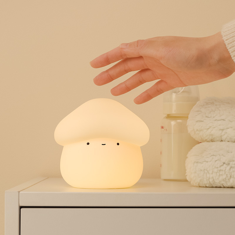 1Pcs Mushroom Head Silicone Ni - đánh giá và giá Baby Nursery Lamp