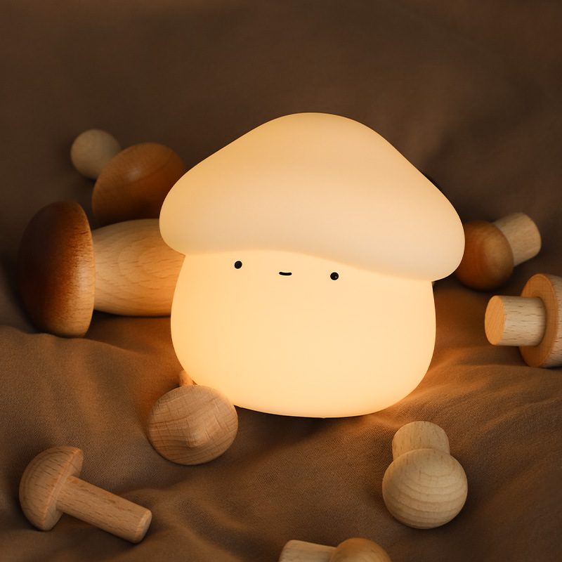 1Pcs Mushroom Head Silicone Ni - đánh giá và giá Baby Nursery Lamp