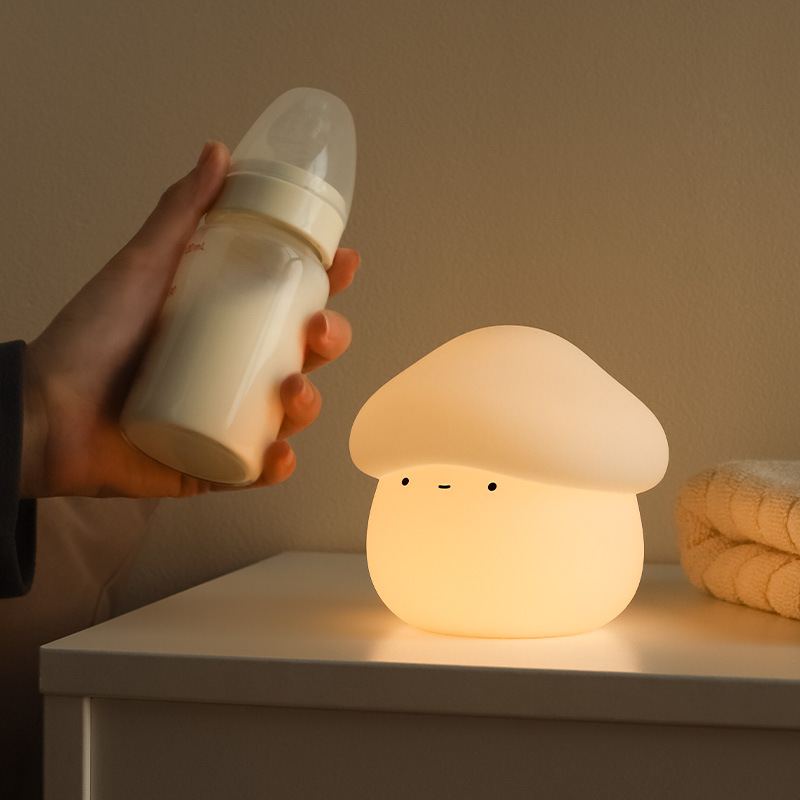 1Pcs Mushroom Head Silicone Ni - đánh giá và giá Baby Nursery Lamp