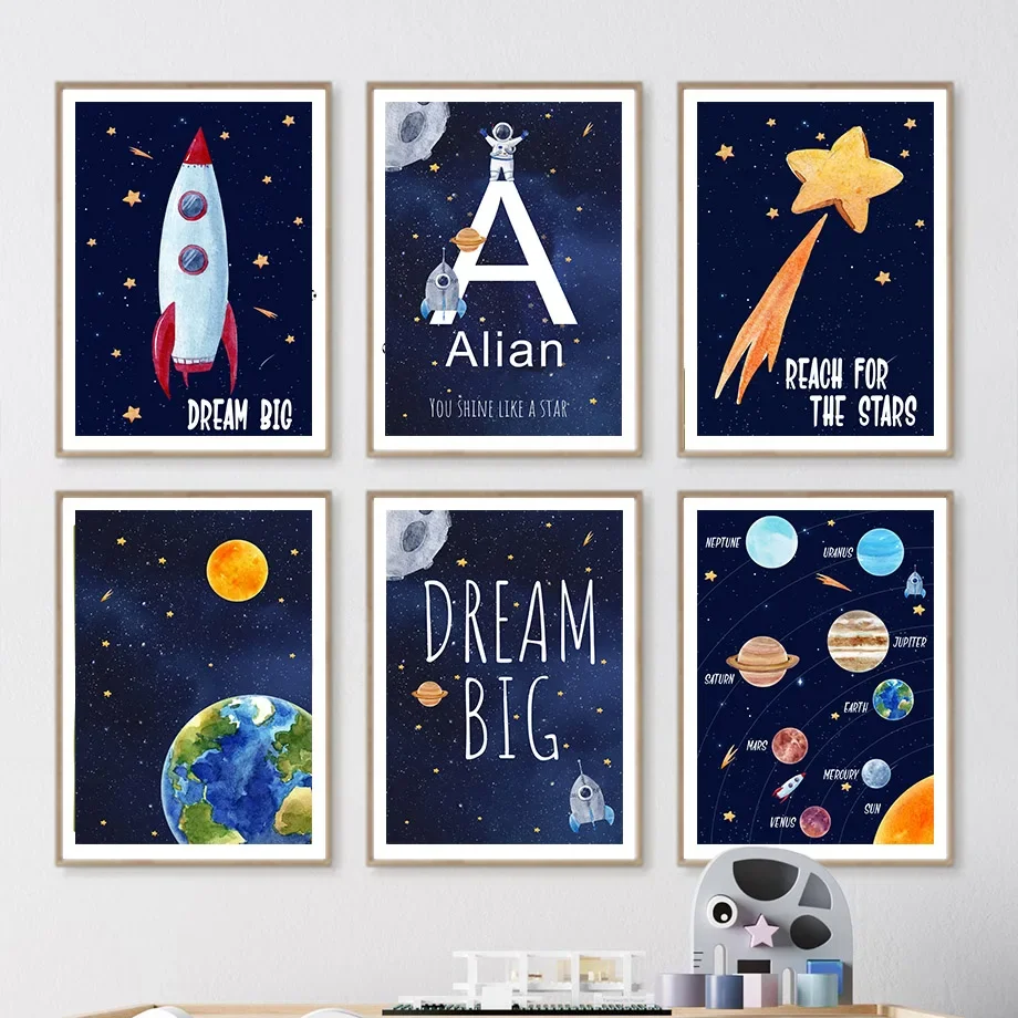 1pc Canvas painting  Custom Na - đánh giá và giá Baby Name Wall Art