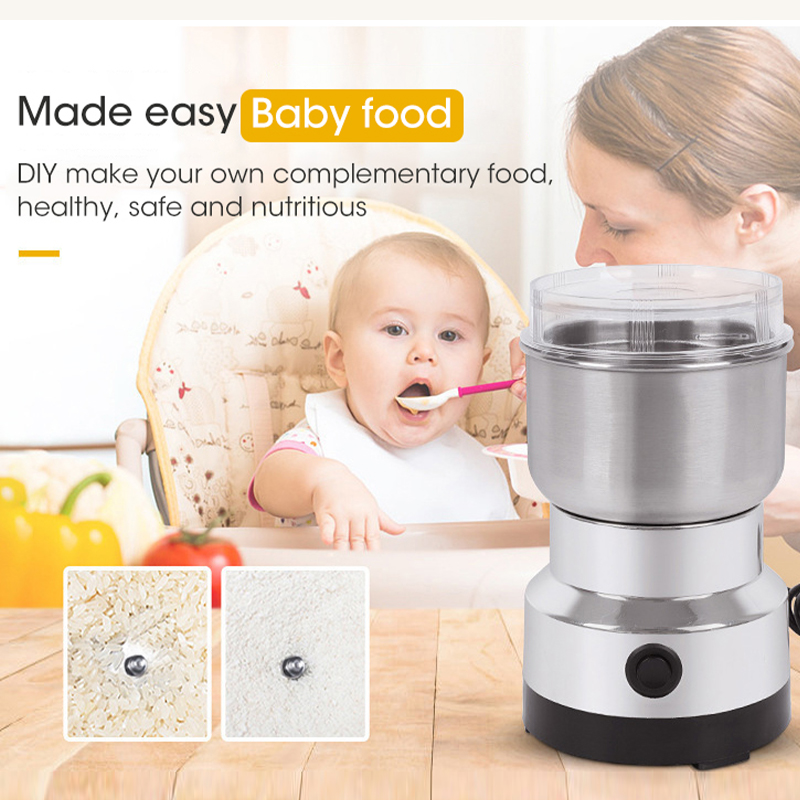 Mini Electric Grinder 4 Blades - đánh giá và giá Baby Food Processor