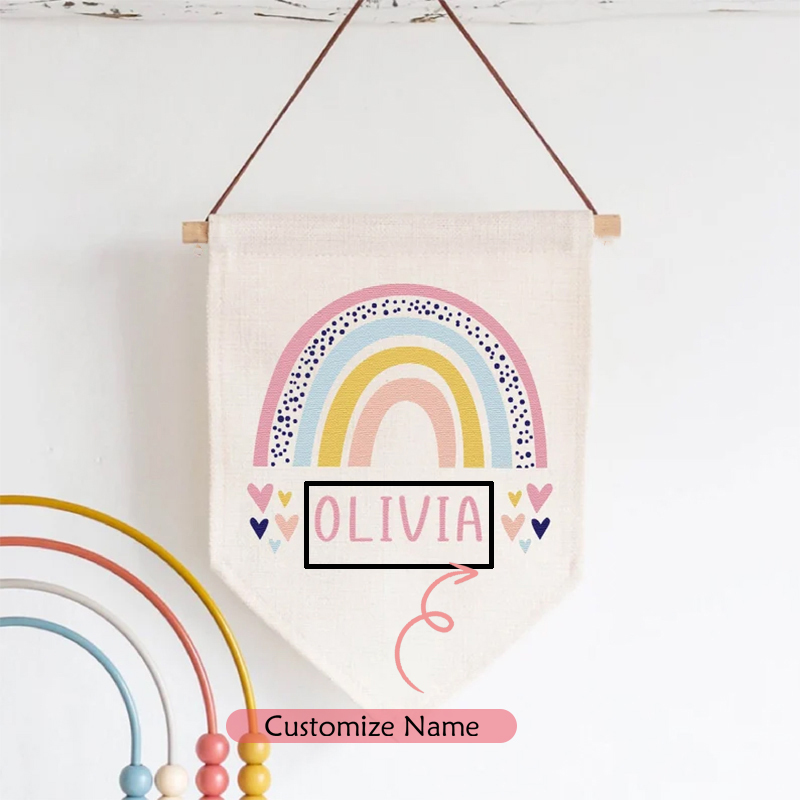 Personalised Name Banner Rainb - đánh giá và giá Baby Nursery Themes Girl