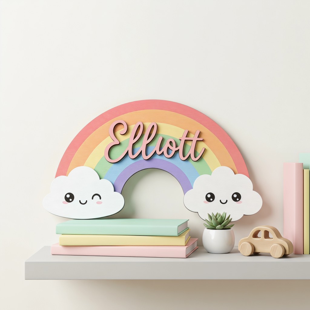 1Pc  Custom Cute Smiley Clouds - đánh giá và giá Baby Nursery Neutral