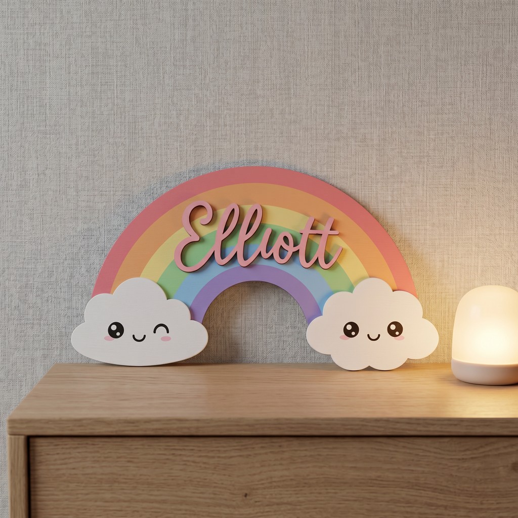 1Pc  Custom Cute Smiley Clouds - đánh giá và giá Baby Nursery Neutral